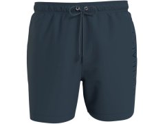 Pánské koupací kraťasy - KM00718 PRC - tm.šedá - Calvin Klein