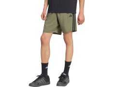 Pánské šortky adidas Essentials 3-Stripes Chelsea Lite Woven v olivové barvě KY4154