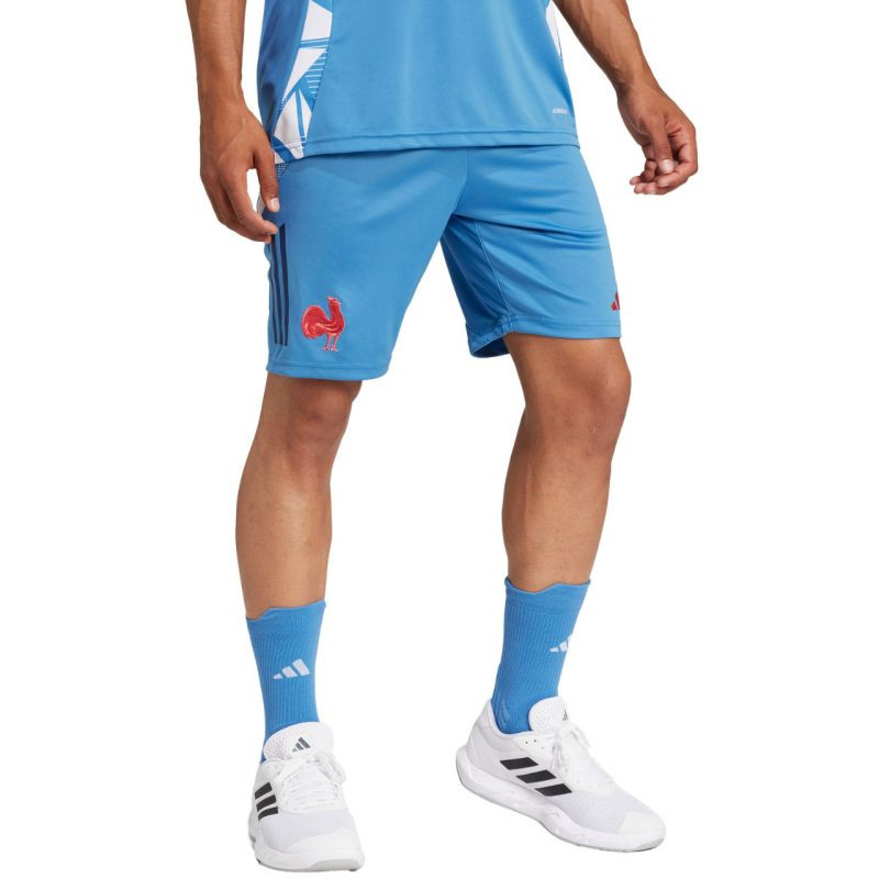 Pánské šortky adidas France Gym, modré, JC7182