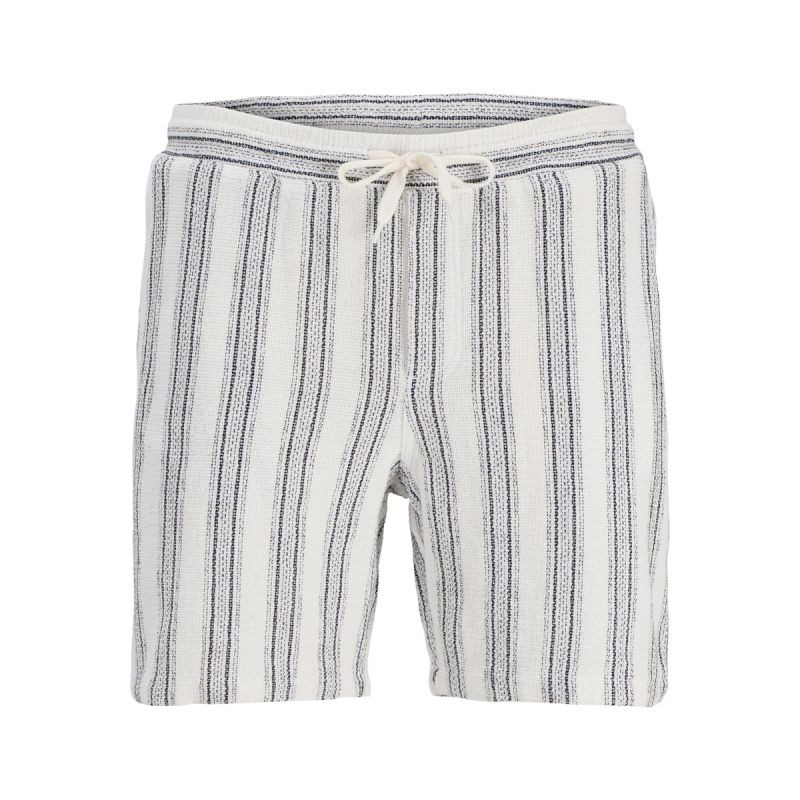 Jack&Jones pánské šortky JPSTJAIDEN COBA STRIPE JOG SHORTS REG SN 12274413 CLOUD DANCER/STRIPES