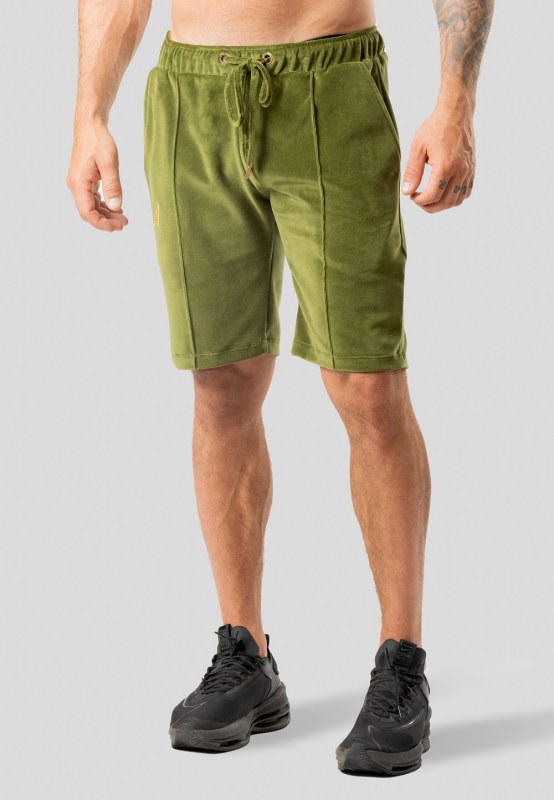 TRES AMIGOS WEAR Short W011-SKK Olive Green - Pánské oblečení kraťasy