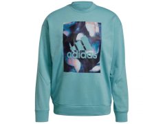 Pánská mikina uforu W GS3893 tyrkysová - Adidas