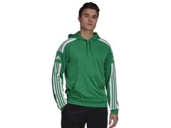 Pánská mikina s kapucí GP6437 Zelená s bílou - Adidas