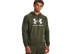 Under Armour pánská mikina Rival Fleece Logo HD olivová 1379758 390 M