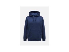 Pánská mikina PEAK PERFORMANCE Original Small Logo Hood Men, barva: tmavě modrá
