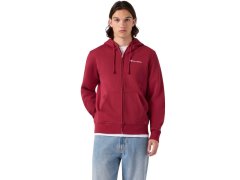 Pánská mikina Champion Hooded Full Zip Sweatshirt, červená, 221794 RS508