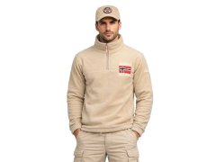 Pánská mikina Geographical Norway TEQUATEUR BEIGE DB MEN 233 (WZ6694H/GN-BEIGE)