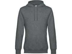 B&C KING Hooded_° Pánská mikina s&nbsp;kapucí 01.U02K heather mid grey