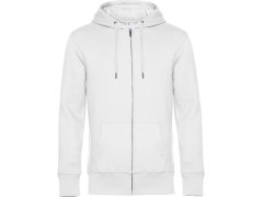B&C KING Zipped Hood_° Pánská mikina s kapucí 01.U03K white