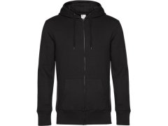B&C KING Zipped Hood_° Pánská mikina s&nbsp;kapucí 01.U03K black pure