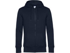 B&C KING Zipped Hood_° Pánská mikina s kapucí 01.U03K navy blue