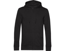 B&C Inspire Zipped Hood_° Pánská mikina s&nbsp;kapucí 01.U35B black pure
