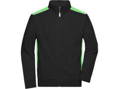 Daiber JN 870 Pánská pracovní mikina - Color 02.0870 black/lime green