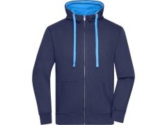 Daiber JN 963 Pánská mikina s kapucí "Lifestyle" 02.0963 navy/cobalt