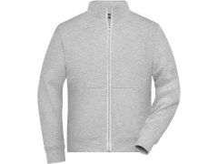 Daiber JN 1810 Pánská pracovní mikina Doubleface - Solid 02.1810 grey heather