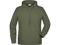 Daiber 8024 Pánská raglánová mikina s kapucí 02.8024 olive