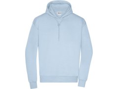 Daiber 8034 Pánská mikina s kapucí "Lounge" 02.8034 light blue