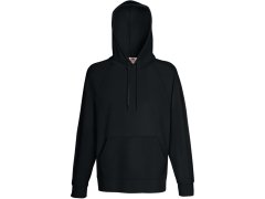 Fruit of the Loom Lightweight Hooded Sweat Pánská raglánová mikina s&nbsp;kapucí 16.2140 black