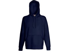Fruit of the Loom Lightweight Hooded Sweat Pánská raglánová mikina s kapucí 16.2140 deep navy