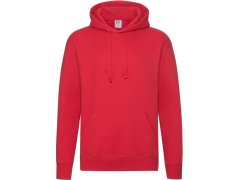 Fruit of the Loom Premium Hooded Sweat Pánská mikina s kapucí 16.2152 red