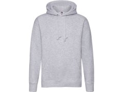 Fruit of the Loom Premium Hooded Sweat Pánská mikina s kapucí 16.2152 heather grey