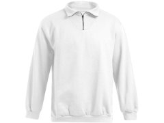 Promodoro 5050 Pánska mikina s 1/4 zipem "Troyer" 40.5050 white