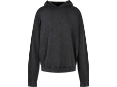 Build your Brand BY 191 Pánská oversize mikina s&nbsp;kapucí "Acid Wash" 56.0191 black