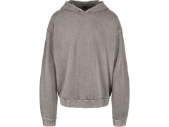 Build your Brand BY 191 Pánská oversize mikina s kapucí "Acid Wash" 56.0191 asphalt
