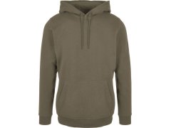 Build your Brand BB 001 Pánská mikina s kapucí 56.B001 olive