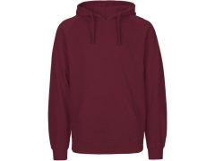 Neutral O 63101 Pánská mikina s kapucí z bio bavlny 77.6311 bordeaux