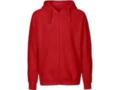 Neutral O 63301 Pánská mikina s kapucí z bio bavlny 77.6331 red
