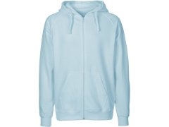 Neutral O 63301 Pánská mikina s kapucí z bio bavlny 77.6331 light blue