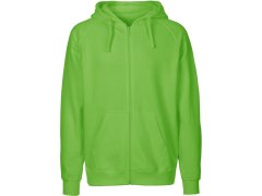 Neutral O 63301 Pánská mikina s kapucí z bio bavlny 77.6331 lime