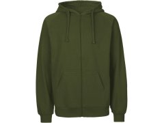 Neutral O 63301 Pánská mikina s kapucí z bio bavlny 77.6331 military
