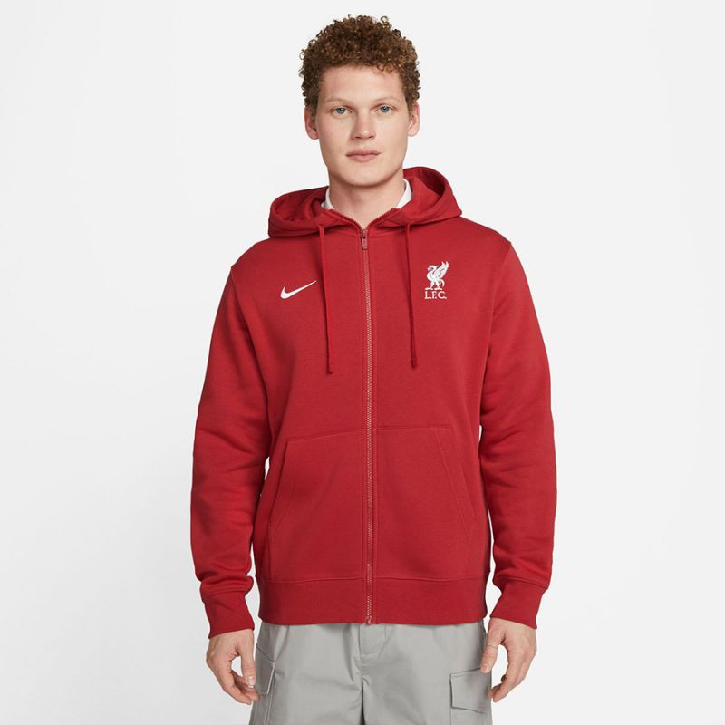 Pánská mikina Liverpool FC Club Flecce M DV4581 687 červená - Nike - Pánské oblečení mikiny