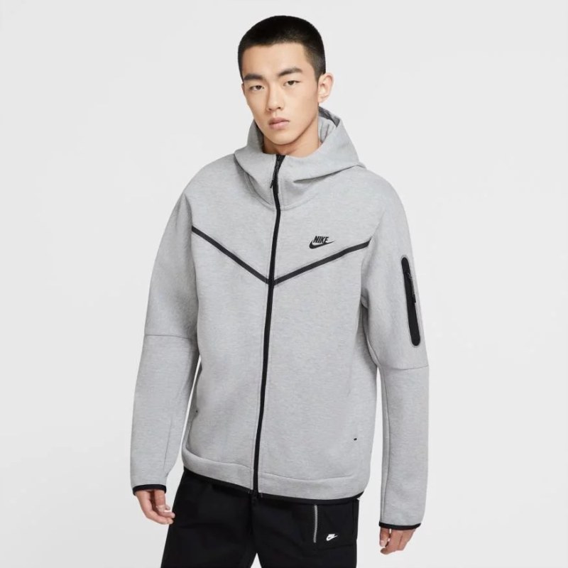 Pánská mikina CU4489-063 Světle šedá melanž - Nike Pánská mikina CU4489-063 Světle šedá melanž - Nike - Pánské oblečení mikiny