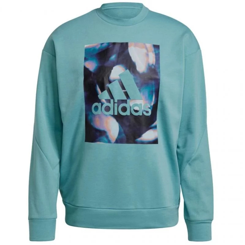 Pánská mikina uforu W GS3893 tyrkysová - Adidas Pánská mikina uforu W GS3893 tyrkysová - Adidas - Pánské oblečení mikiny