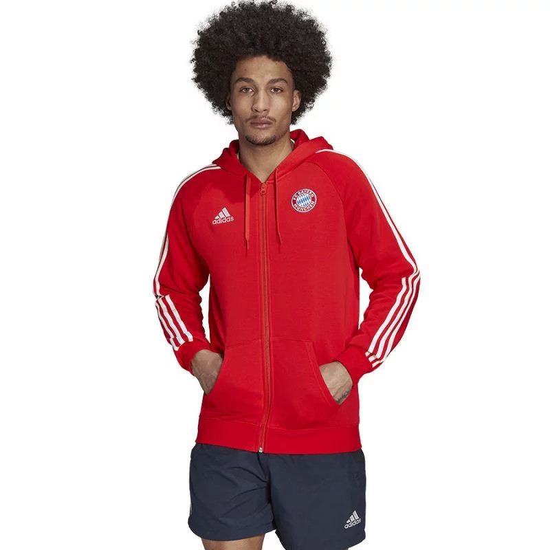Pánská mikina DNA FZ HD M HF1356 červená - Adidas - Pánské oblečení mikiny