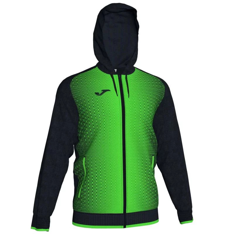 Pánská mikina Supernova 101285-117 Černá se zelenou - Joma - Pánské oblečení mikiny