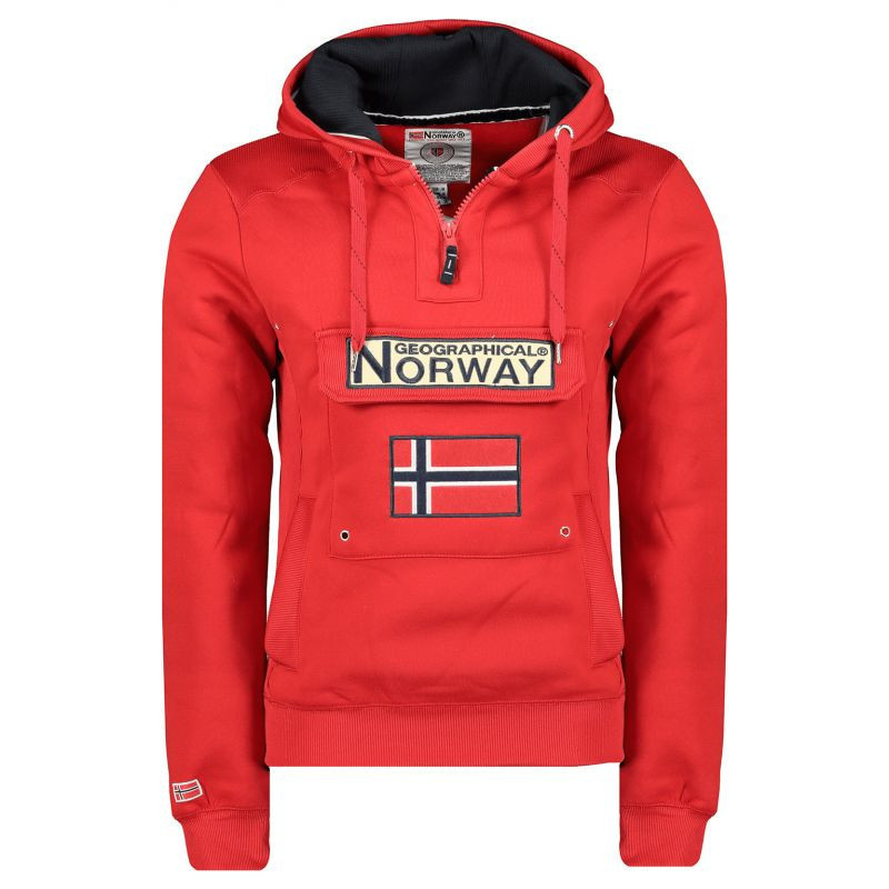 Pánská mikina WY10089H/GN Červená - Geographical Norway - Pánské oblečení mikiny