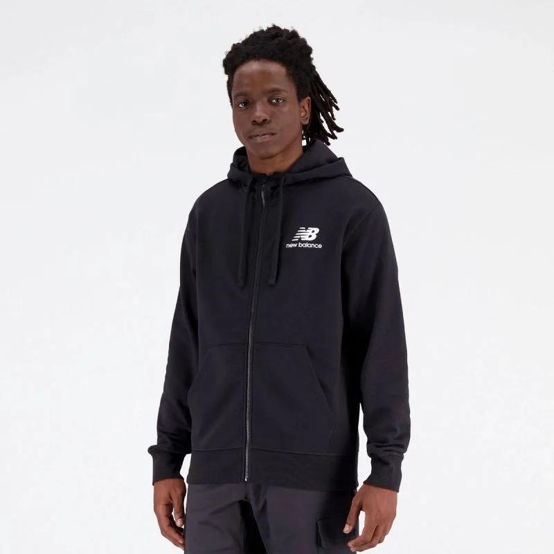 Mikina New Balance Essentials Stacked Logo Fren BK M MJ31536BK Mikina New Balance Essentials Stacked Logo Fren BK M MJ31536BK - Pánské oblečení mikiny
