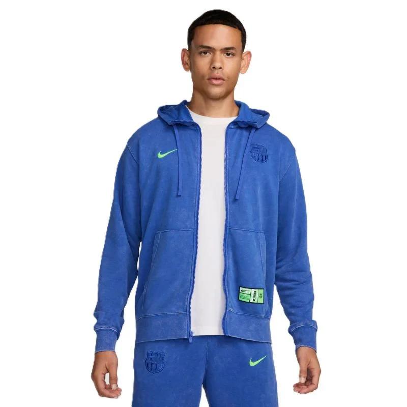 Nike FC Barcelona Sweat 3rd GX M FQ2999-405 mikina s kapucí Nike FC Barcelona Sweat 3rd GX M FQ2999-405 mikina s kapucí - Pánské oblečení mikiny