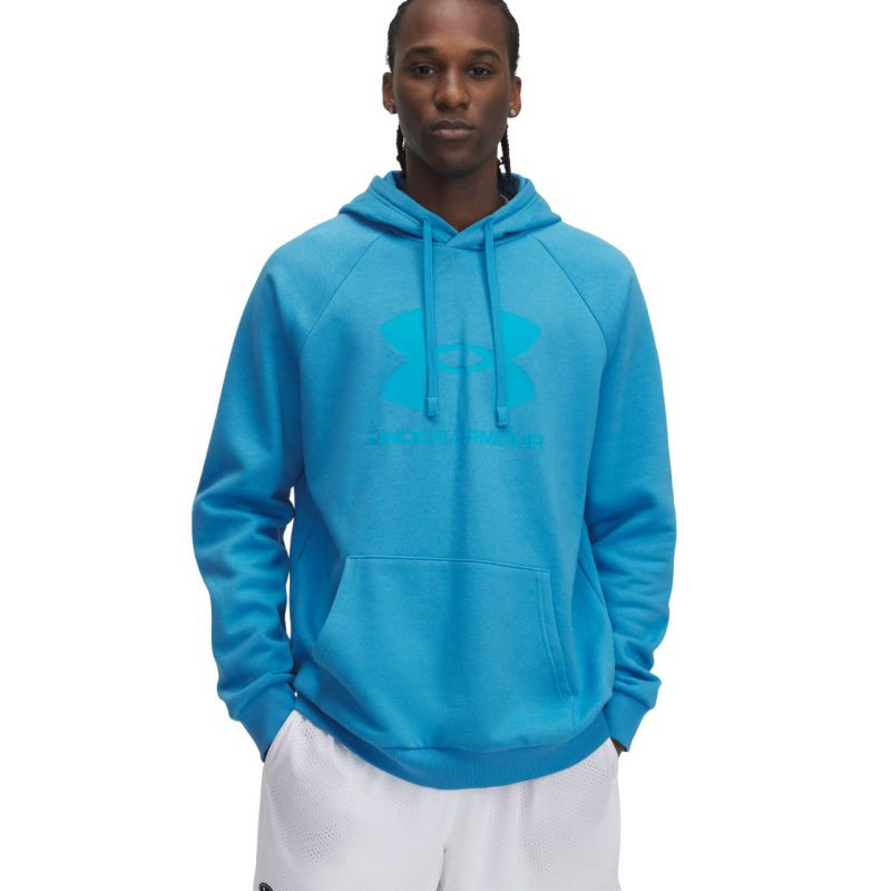 Under Armour Rival Fleece Logo HD Sweatshirt M 1379758 452 pánské - Pánské oblečení mikiny