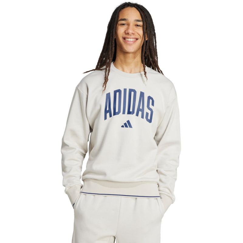 Pánská mikina adidas Collegiate Sweatshirt, šedá, JM1732, pánská