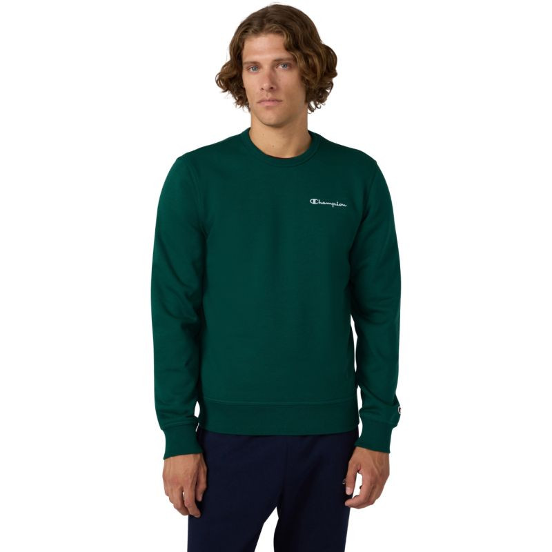 Pánská mikina Champion Crewneck Sweatshirt, zelená 221792 GS584, pánská