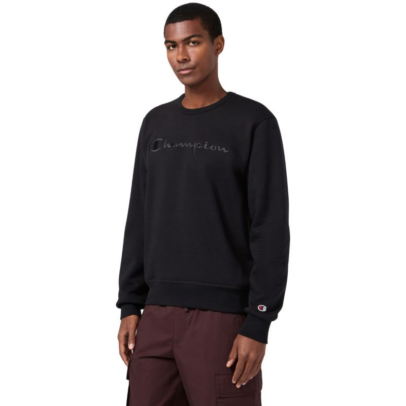Pánská mikina Champion Crewneck Sweatshirt, černá, 220272 KK001, pánská - Pánské oblečení mikiny