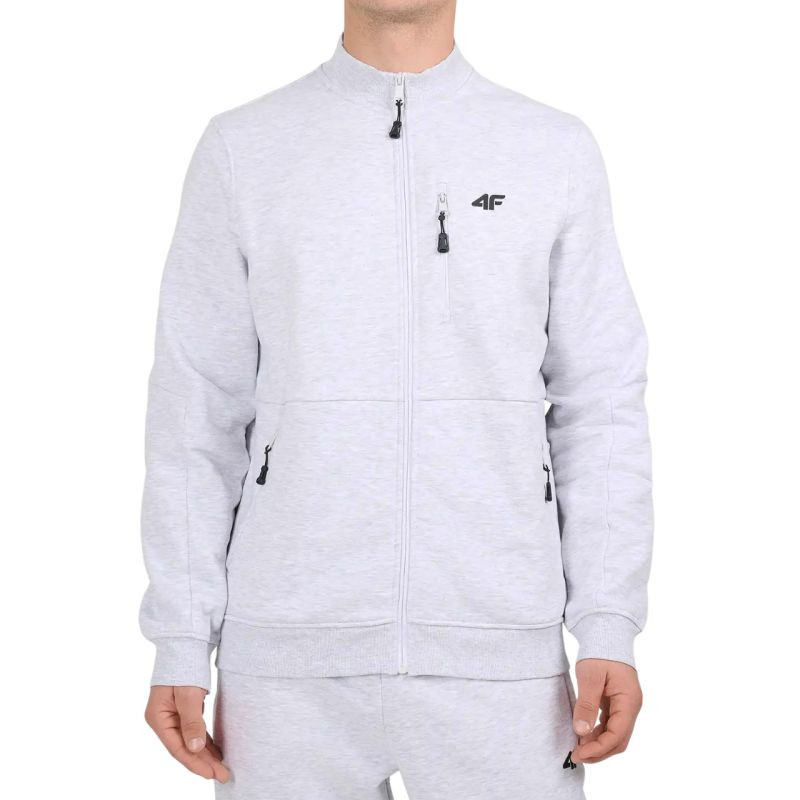 Pánská mikina 4F M2547 cool light grey melange 4FWMM00TSWSM2547 27M pánské
