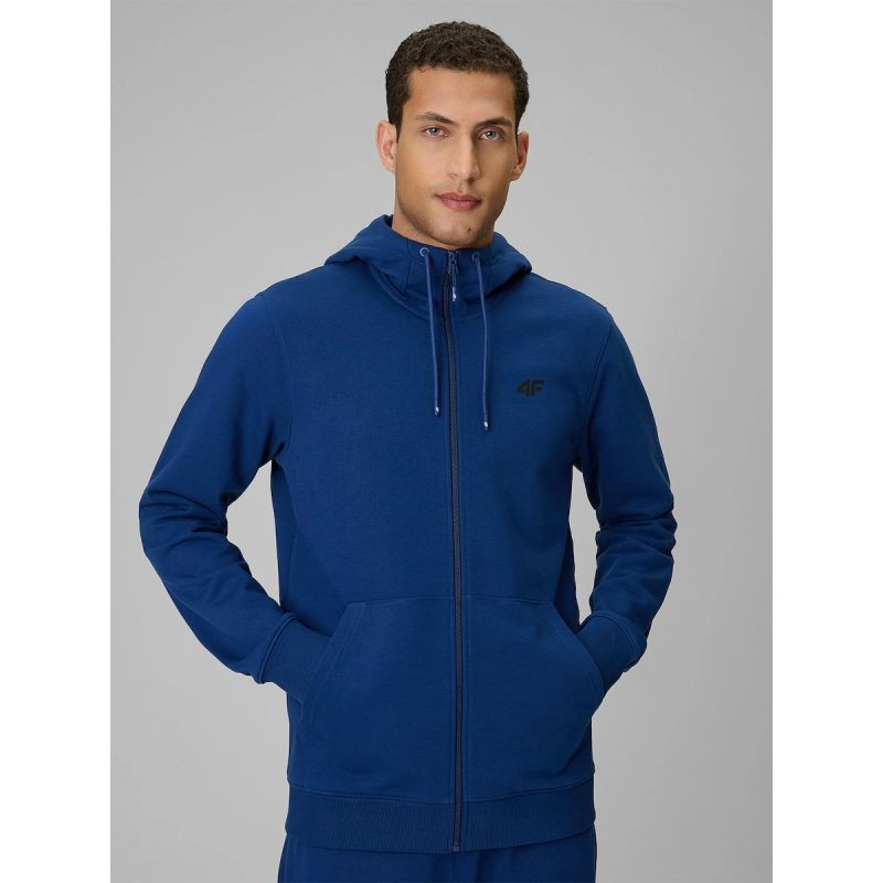 Pánská mikina 4F 4FRSS26TSWSM3106-30S na zip s kapucí