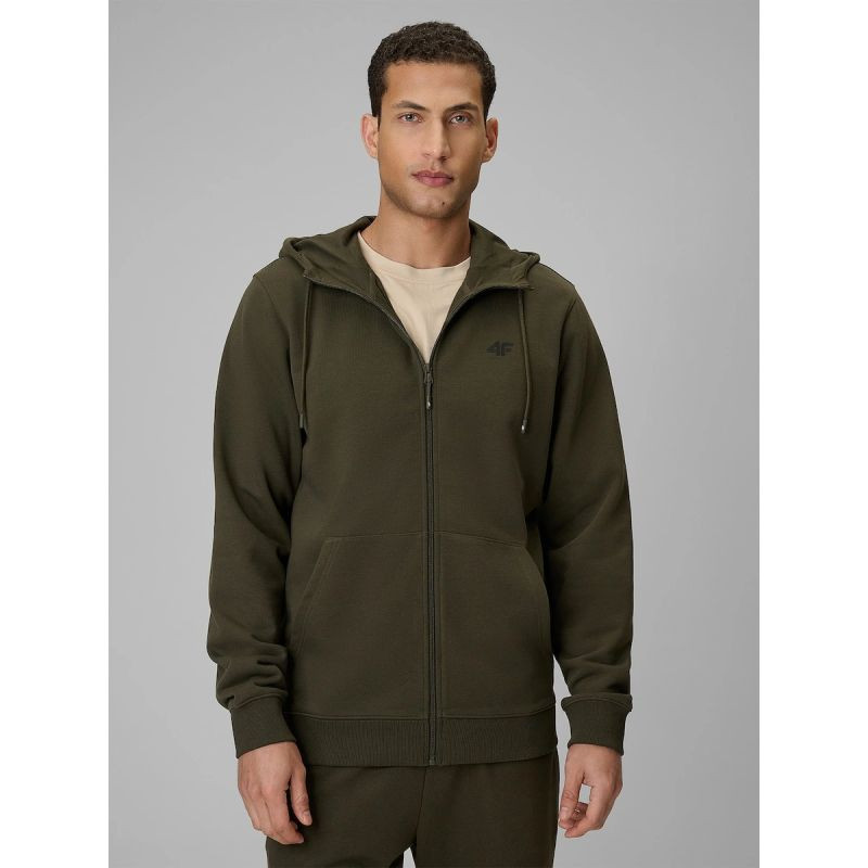 Pánská mikina 4F 4FRSS26TSWSM3106-30S na zip s&nbsp;kapucí - Pánské oblečení mikiny