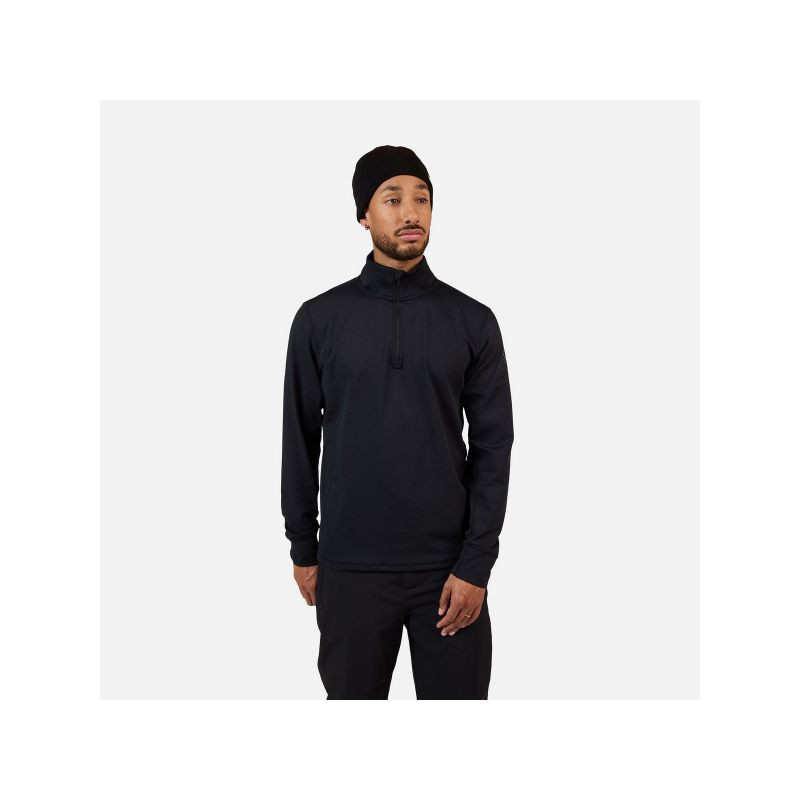 Pánská mikina ROSSIGNOL MID LAYER STRETCH HZ, černá